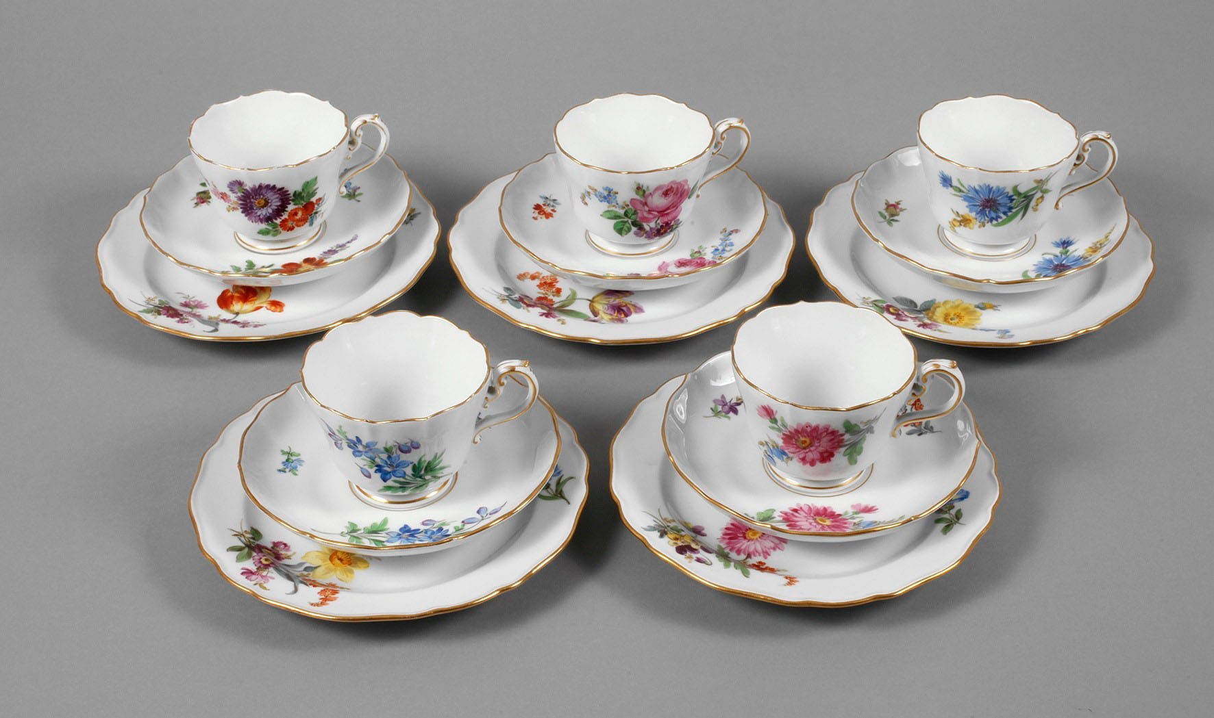 Meissen fünf Gedecke