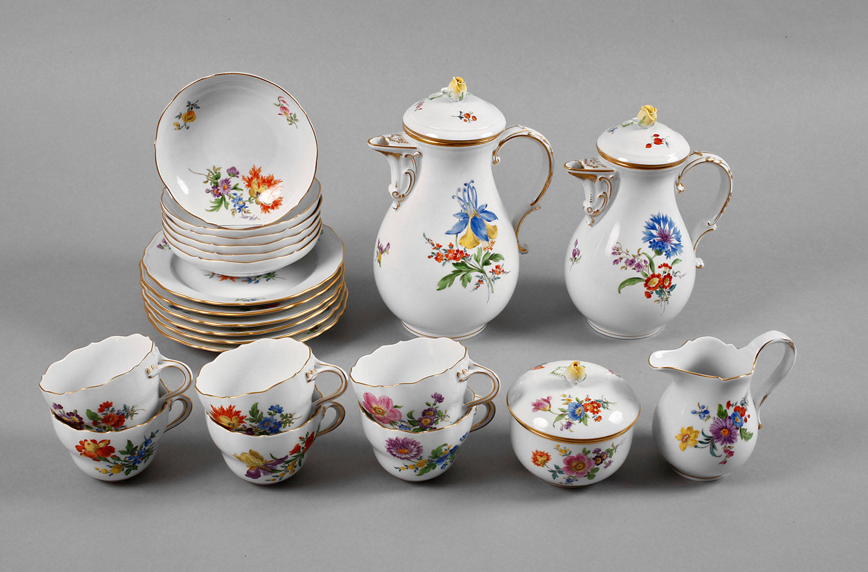 Meissen Kaffeeservice ”Deutsche Blume”