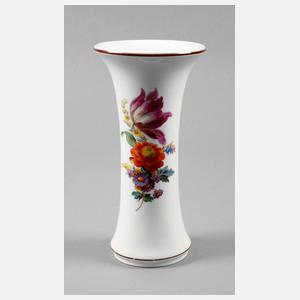 Meissen Vase mit Blütenbuketts