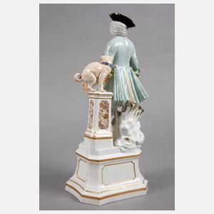 Meissen Figurengruppe ”Freimaurer mit Mops”