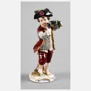 Meissen Gärtnerkind mit Wein