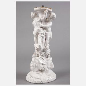 Meissenimitat, figürlicher Lampenfuß