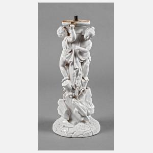 Meissenimitat, figürlicher Lampenfuß