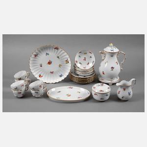 Meissen Kaffeeservice Streublümchendekor