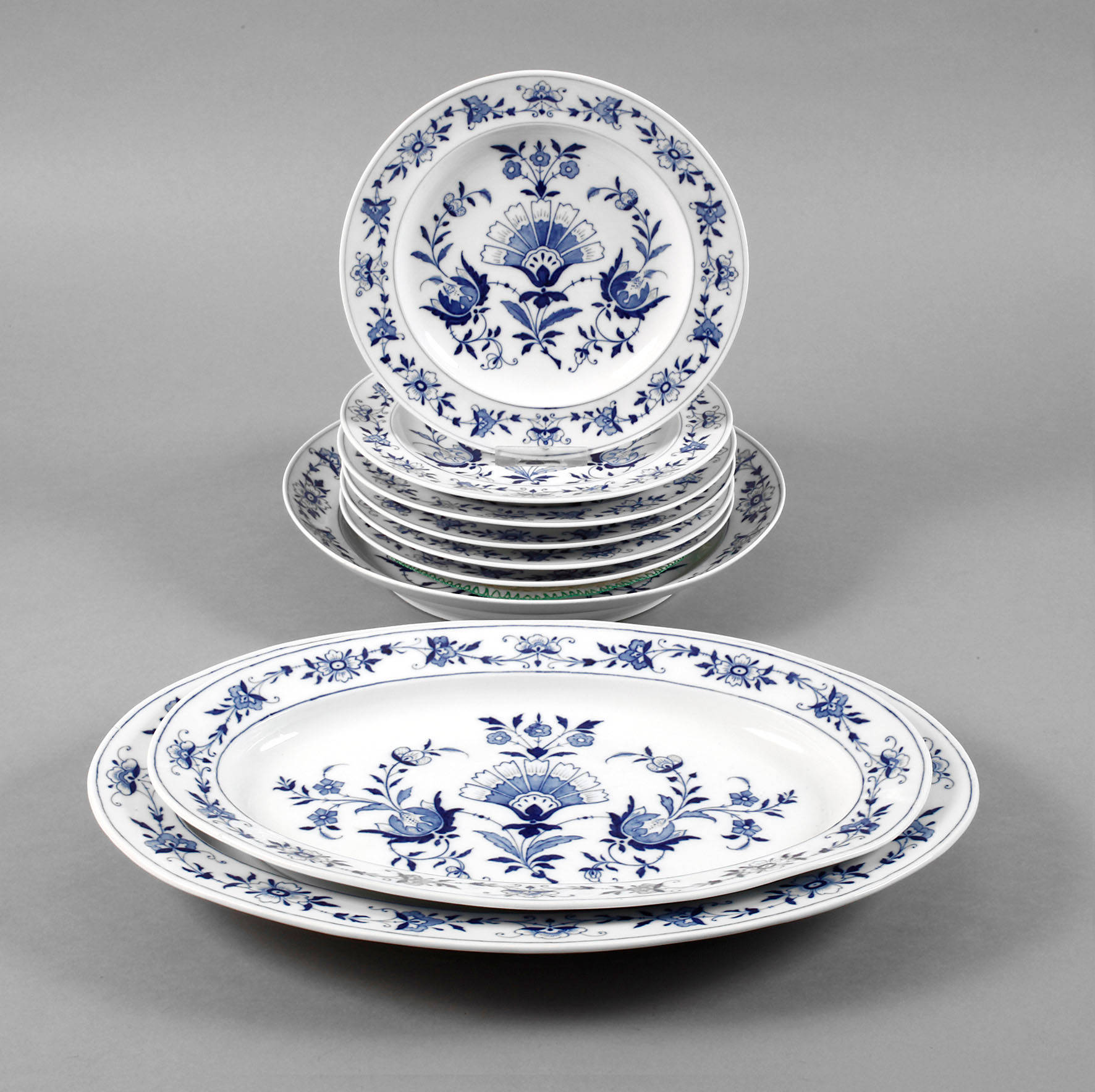 Meissen Konvolut Blaumalerei