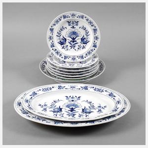 Meissen Konvolut Blaumalerei