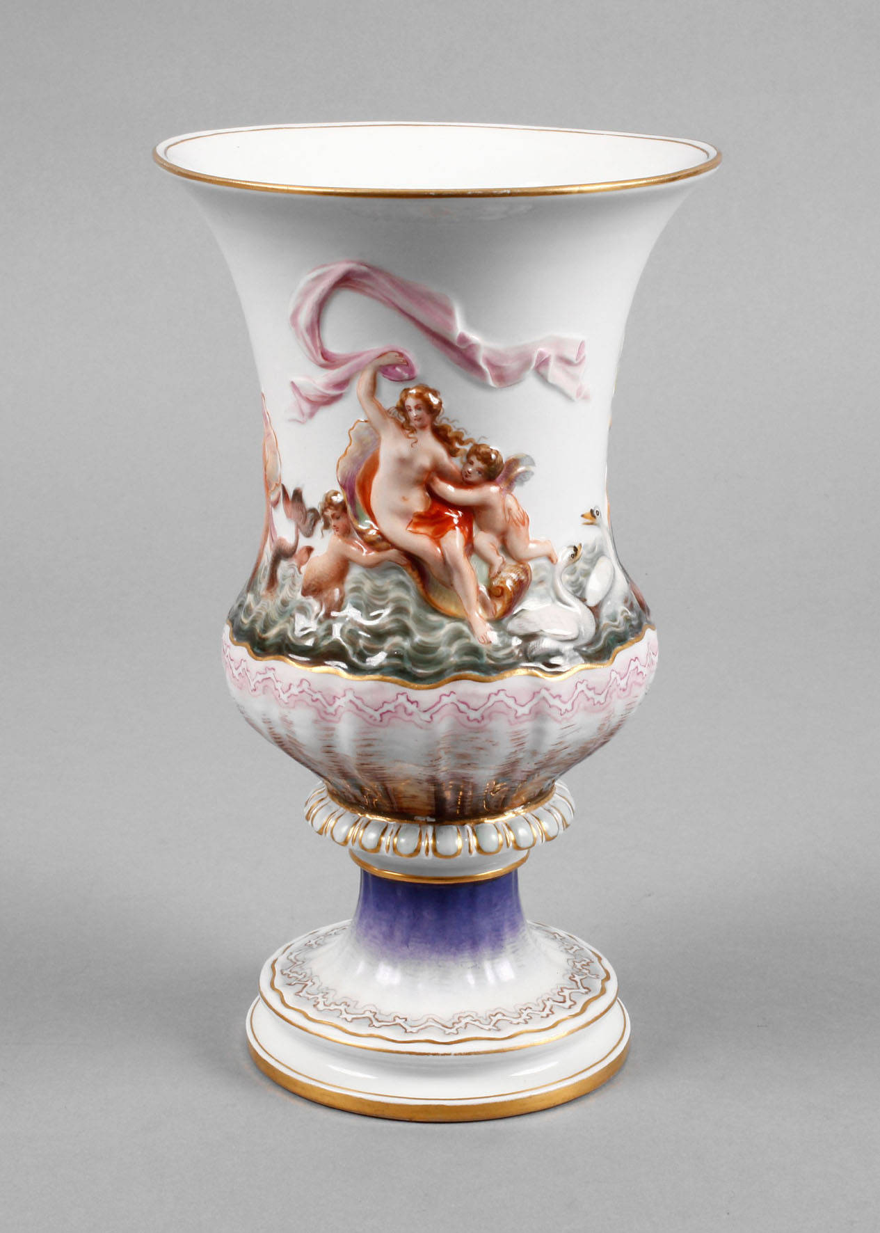 Meissen Kratervase Capodimonte-Stil