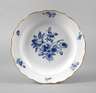 Meissen Platte ”Blaue Blume mit Insekten”