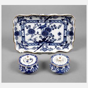 Meissen Schreibset ”Fels und Vogel”