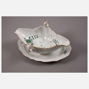 Meissen Speiseservice indianische Blume mit Reliefrand