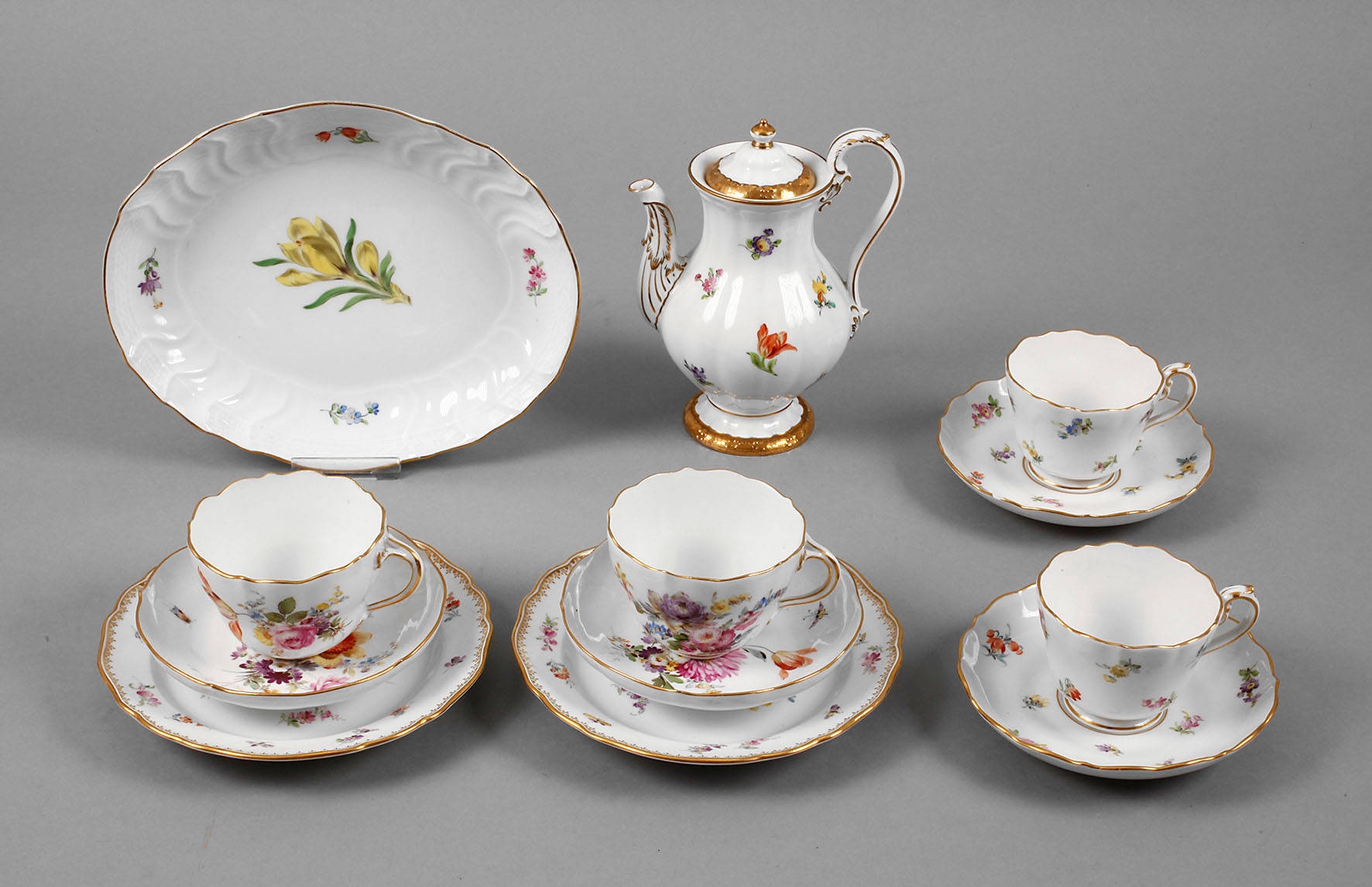 Meissen Konvolut Blumenmalerei