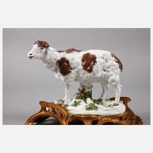 Höchst Schaf und Ziege auf Bronzesockel