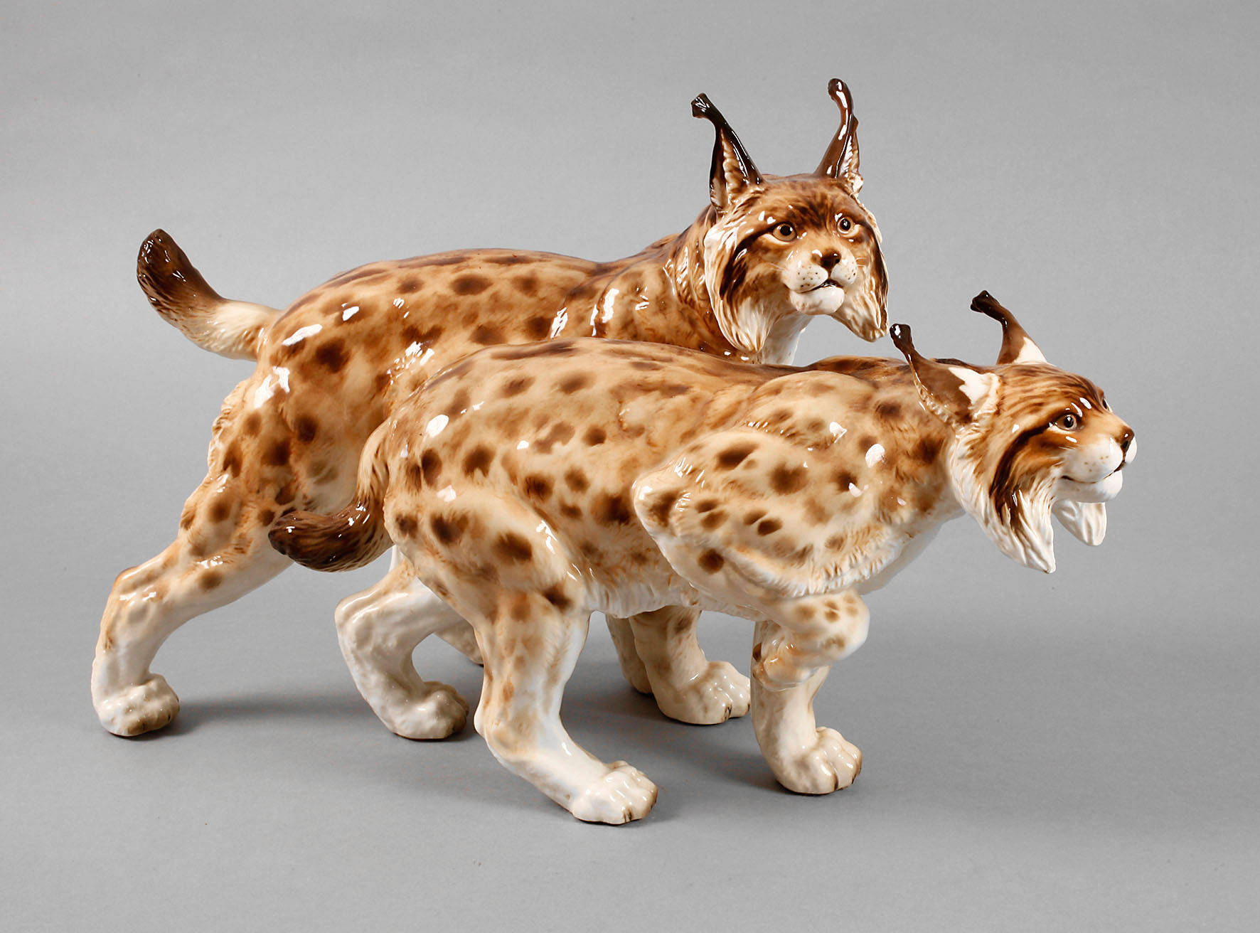 Hutschenreuther große Luchsgruppe