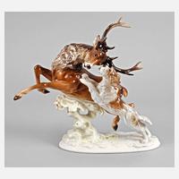 Hutschenreuther jagdliche Tiergruppe111