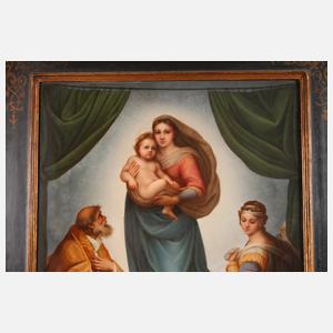 KPM Berlin große Bildplatte ”Sixtinische Madonna”