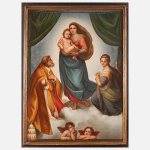 KPM Berlin große Bildplatte ”Sixtinische Madonna”