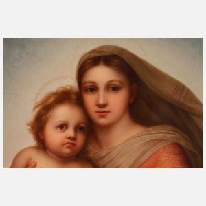 KPM Berlin große Bildplatte ”Sixtinische Madonna”