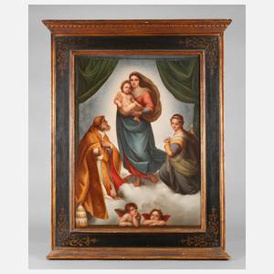 KPM Berlin große Bildplatte ”Sixtinische Madonna”