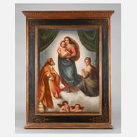 KPM Berlin große Bildplatte ”Sixtinische Madonna”111