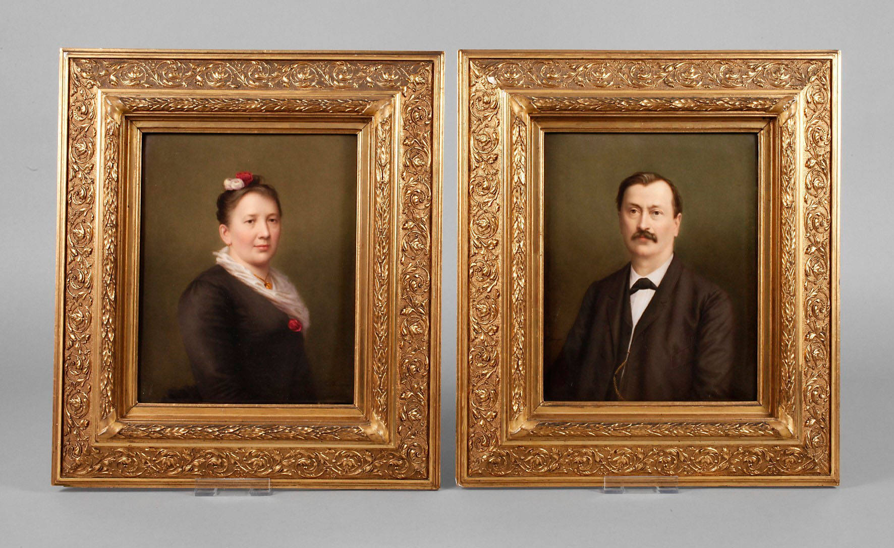 KPM Berlin Paar Porzellanbilder Ehepaarportraits