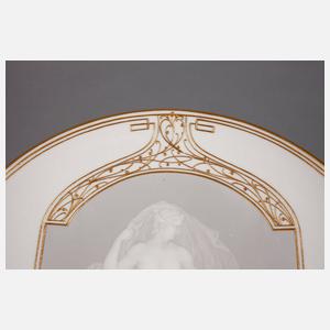 KPM Berlin Wandteller Pâte sur Pâte