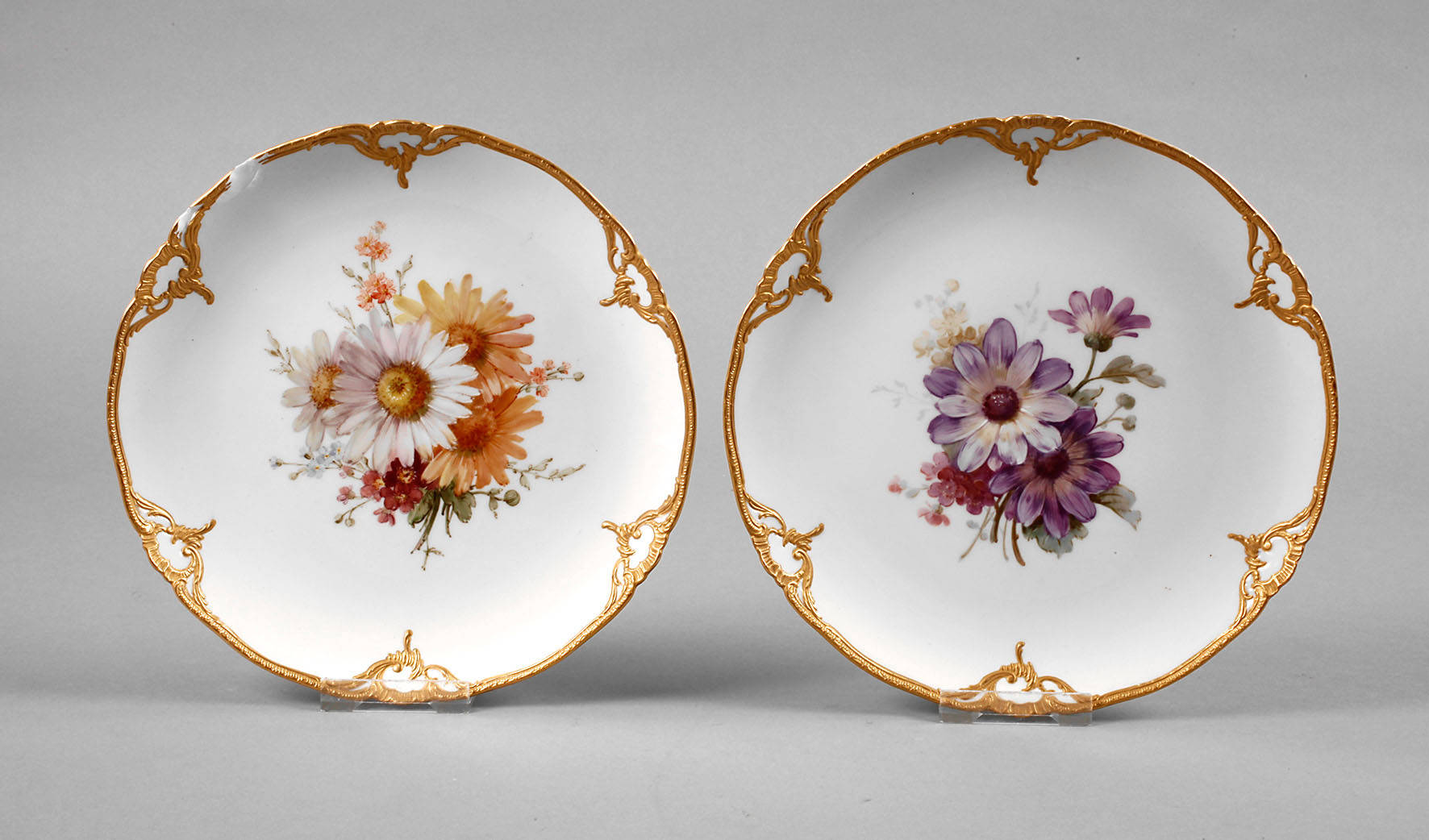 KPM Berlin zwei Teller Weichmalerei