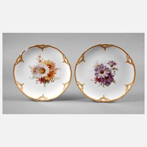 KPM Berlin zwei Teller Weichmalerei