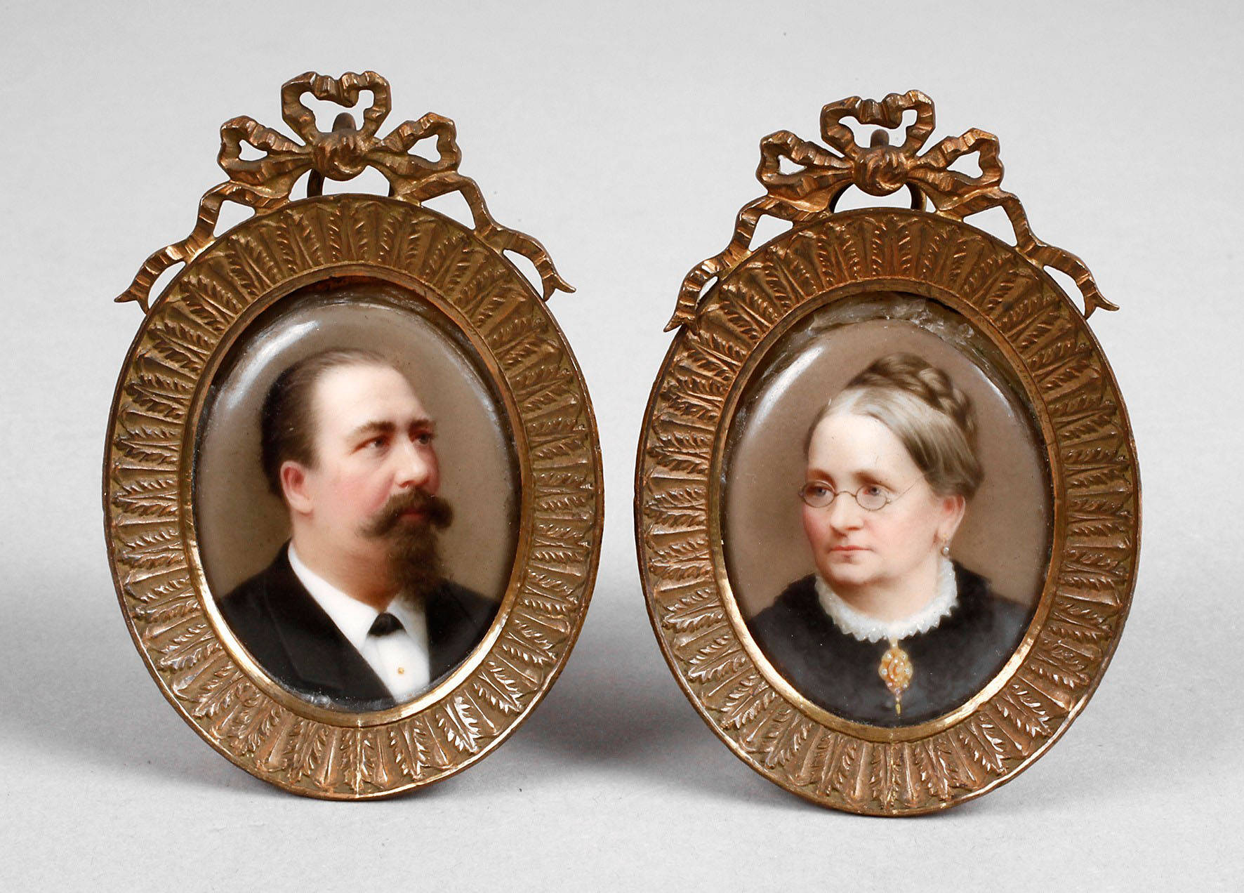 Paar Miniaturportraits