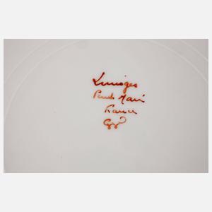 Limoges Teller Blütenfestons