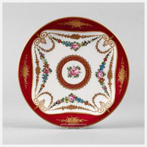 Limoges Teller Blütenfestons