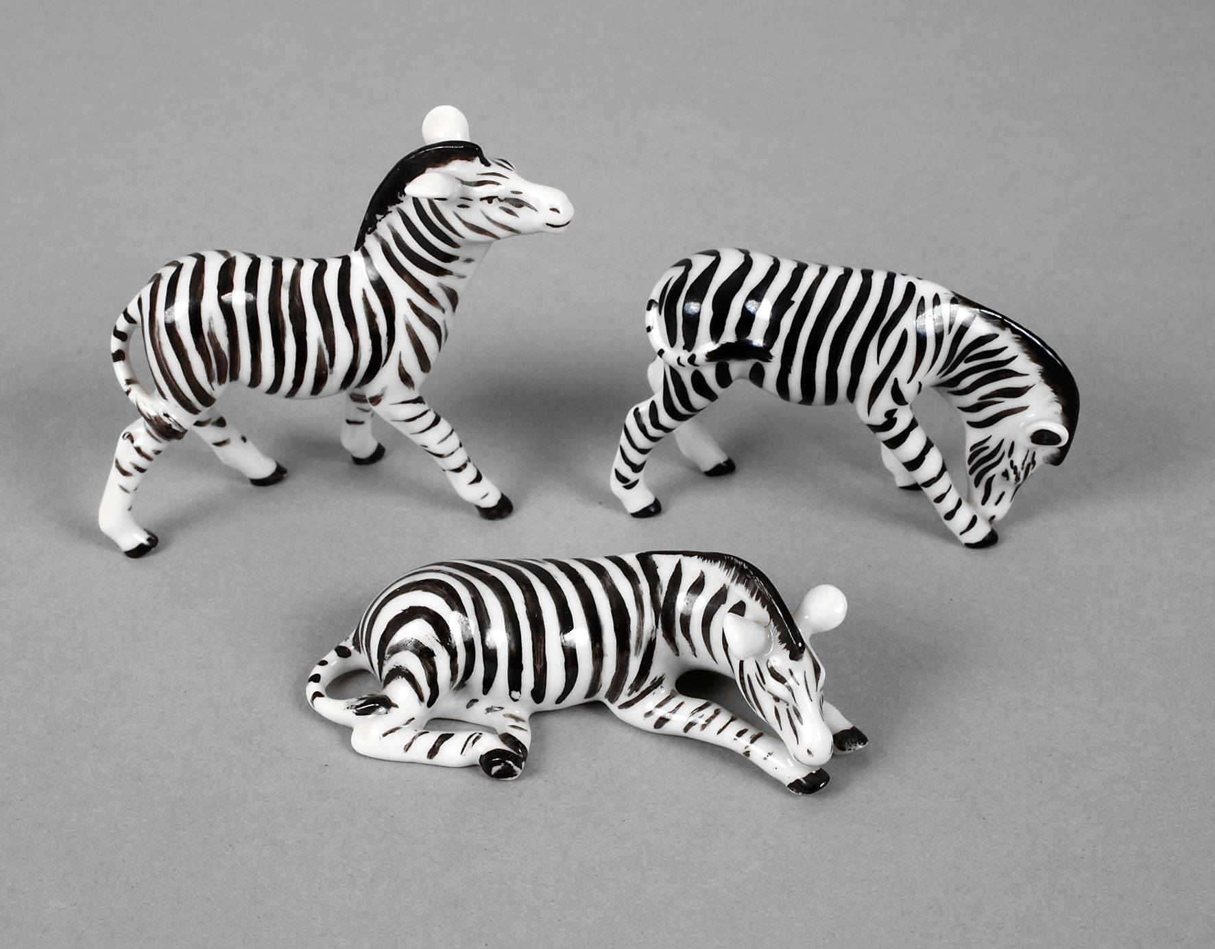 Metzler & Ortloff drei Miniatur-Zebras
