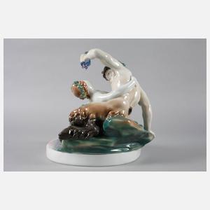 Karl Ens Volkstedt ”Bacchanal – Satyr und Nymphe”