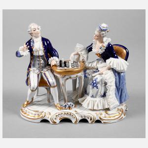 Rudolstadt Figurenpaar beim Schachspiel