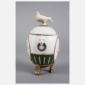 Deckeldose Bisquitporzellan