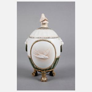 Deckeldose Bisquitporzellan