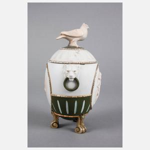 Deckeldose Bisquitporzellan