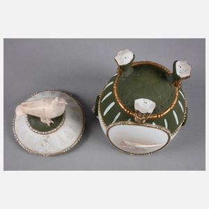 Deckeldose Bisquitporzellan