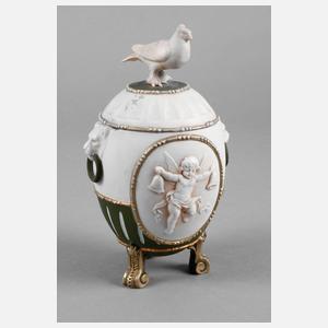 Deckeldose Bisquitporzellan