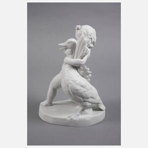 Drei Teile Bisquitporzellan