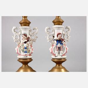 Paar figürliche Kerzenleuchter