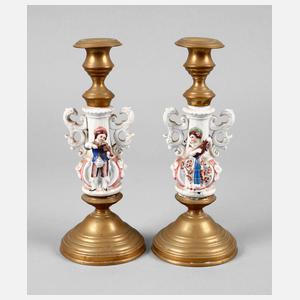 Paar figürliche Kerzenleuchter