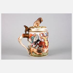 Walzenkrug Löwenjagd