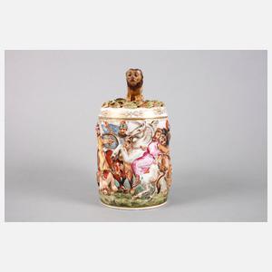 Walzenkrug Löwenjagd