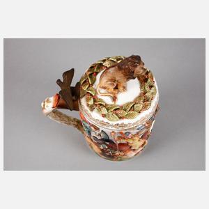 Walzenkrug Löwenjagd