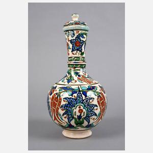 Iznik Deckelvase