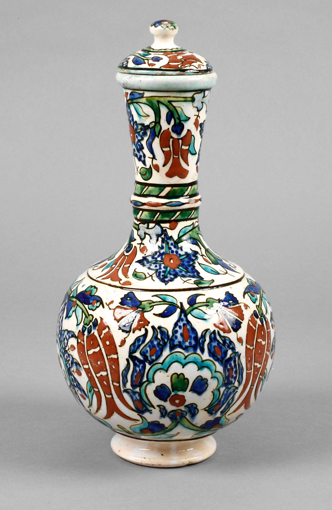 Iznik Deckelvase