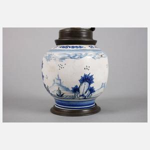 Seltene sächsische Steinzeug Schraubkruke