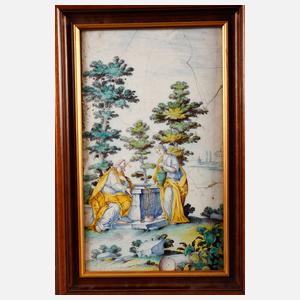 Große barocke Ofenplatte