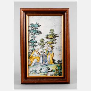 Große barocke Ofenplatte