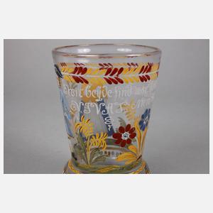 Barockes Hochzeitsglas Sachsen